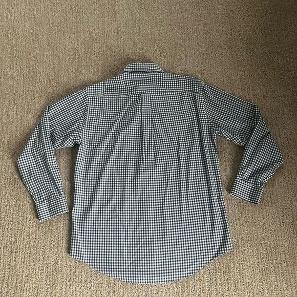 Brooks Brothers Blue and White Checkered Button Down Shirt - Picture 9 of 9
